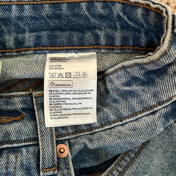 High Waist Straight Jeans w/ button fly - Picture 8 of 14